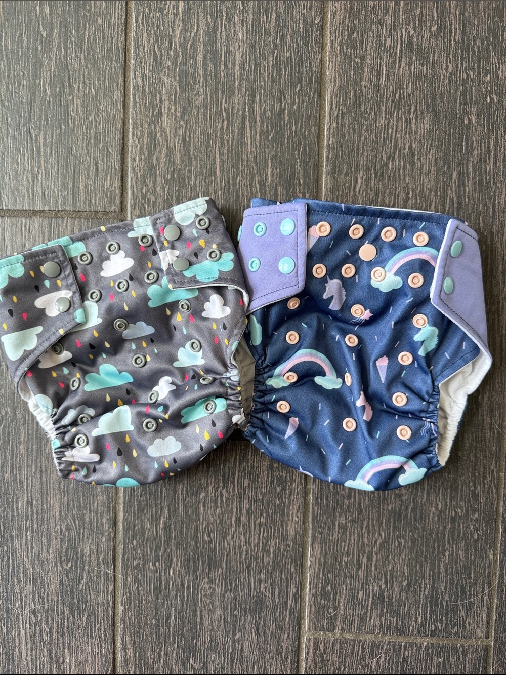 Happy Flute Print Pocket Cloth Diaper Bundle